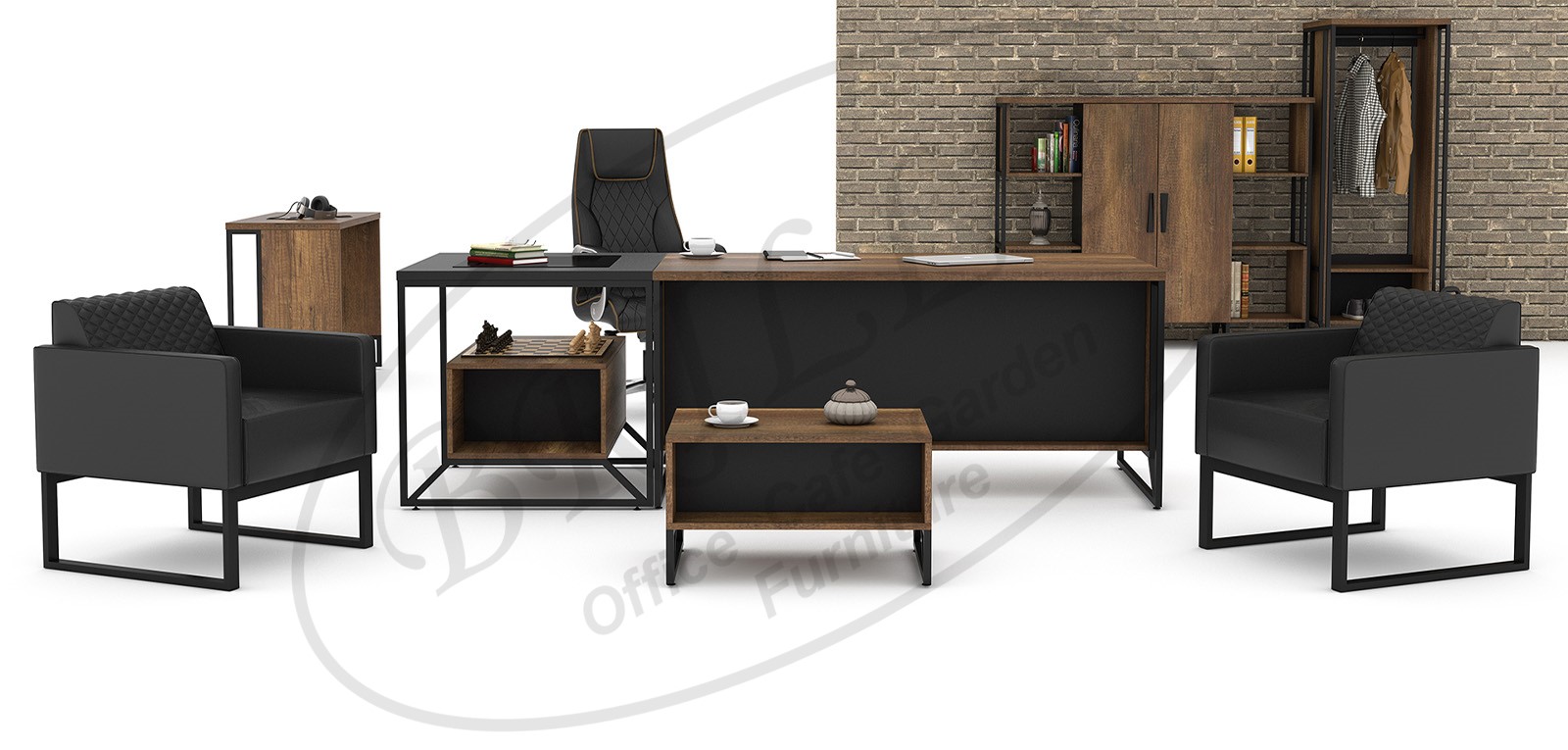 Luban Etajerli Makam Takımı - Ofis mobilyası - Ofis mobilyaları